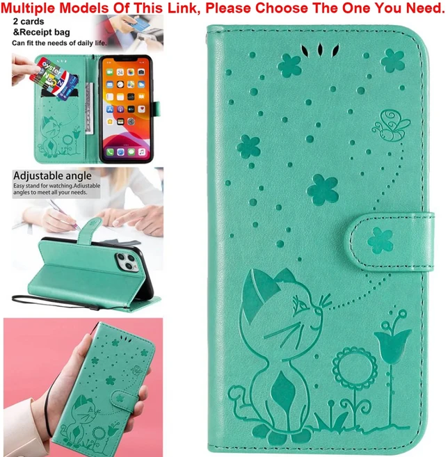 페달 도난 방지 지갑 가죽 케이스 구글 픽셀 6A 5G 7A 8A 9A 10 프로 XL 6 7 8 9 멀티 카드 커버, 15 Pixel 8, 01 Green