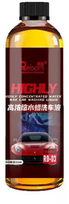 Reborn 高濃縮水蠟洗車精 高效去污/增光增亮/上蠟鍍膜, 1個, 水蠟洗車精【超值推薦必屯裝】, 500ml
