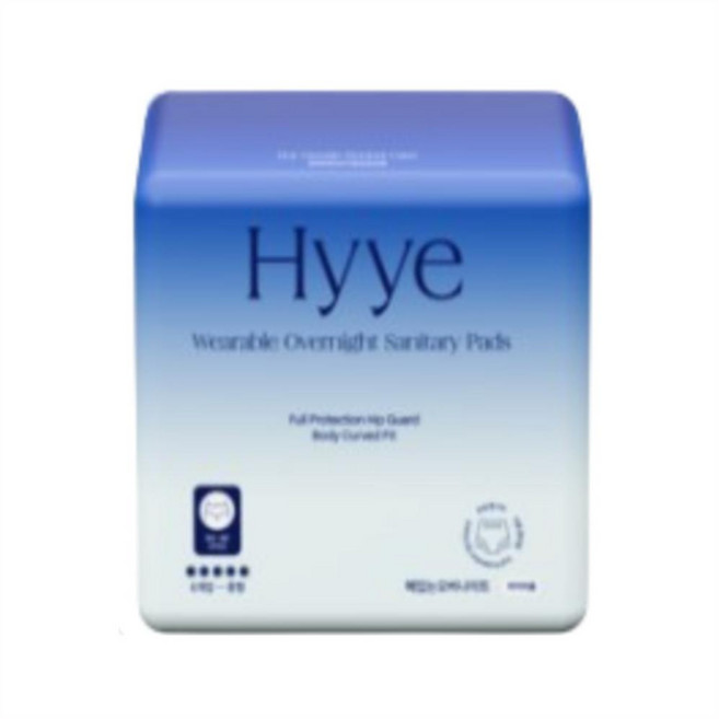 혜 입는 오버나이트 생리대, 대형, 6개입, 6개