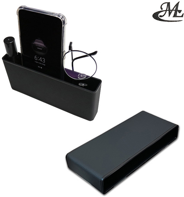 국산 MLC 자동차 가죽 틈새 멀티 수납 차량용 사이드 포켓 카드 수납 포켓, 2.MLC 가죽 다용도 수납 포켓, 무로고, 1개