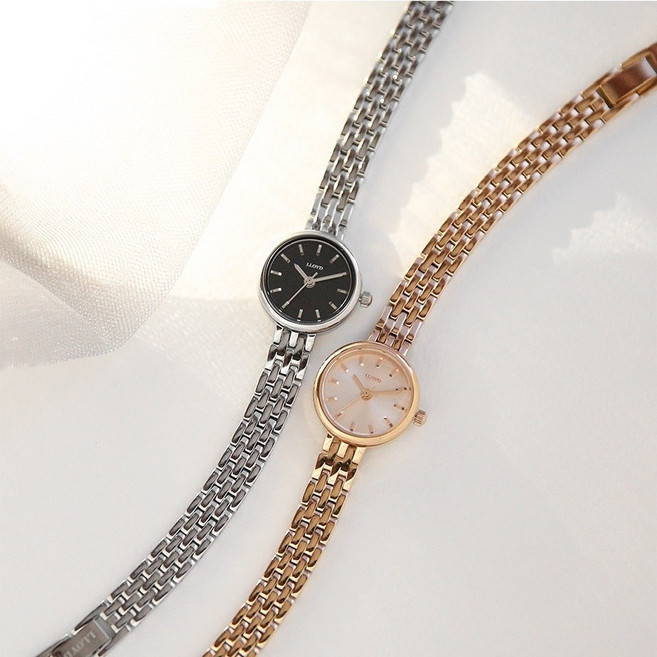 로이드 심플바형 실버 원형 여성 메탈시계 LL2G20106ISS