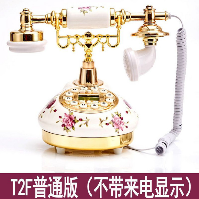 전화기 아날로그 레드 카페장식 유선 A, O