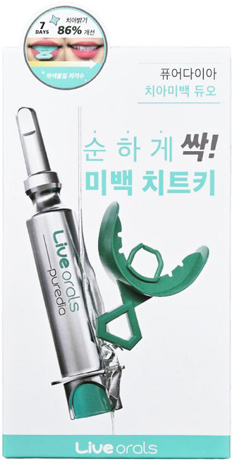 Liveorals 퓨어다이아 화이트닝 겔 치아미백제 10g, 1개