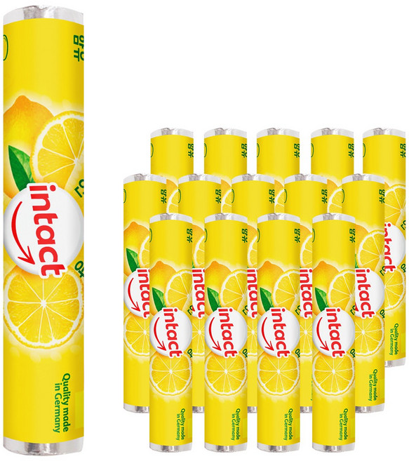 인탁트 포도당 캔디 레몬 약국 스포츠 독일 사탕, 15개, 44g