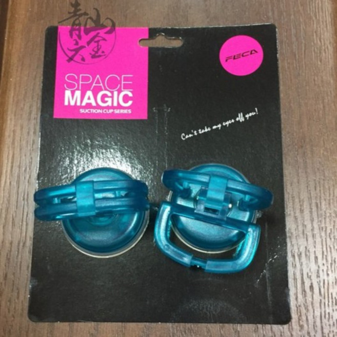 FECA SPACE MAGIC 塑膠強力吸盤 2入, 1個