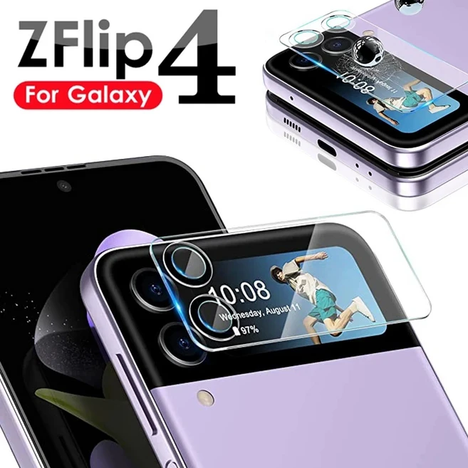 삼성 갤럭시 플립4 카메라 보호필름 렌즈 강화유리 2개입 풀커버 호환, For Galaxy Z Flip 4, 5개