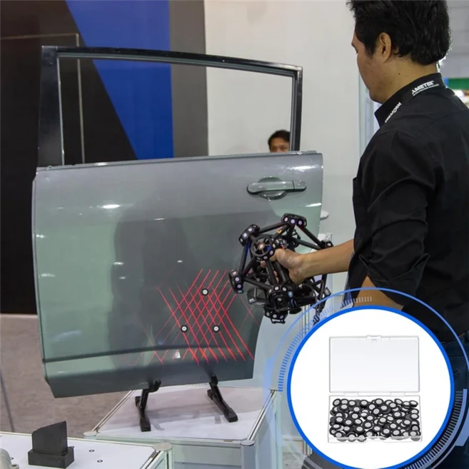 A25F-200 Pcs 스캐너 용 3D 자기 추적 도트 내부 6.0 Mm 10 참조 포인트 마커, 01 As Shown