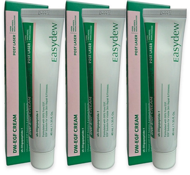 [엔핑] 대웅제약 이지듀 포스트 레이저 DW-EGF 이지에프 크림 + 자사사은품, 3개, 40ml