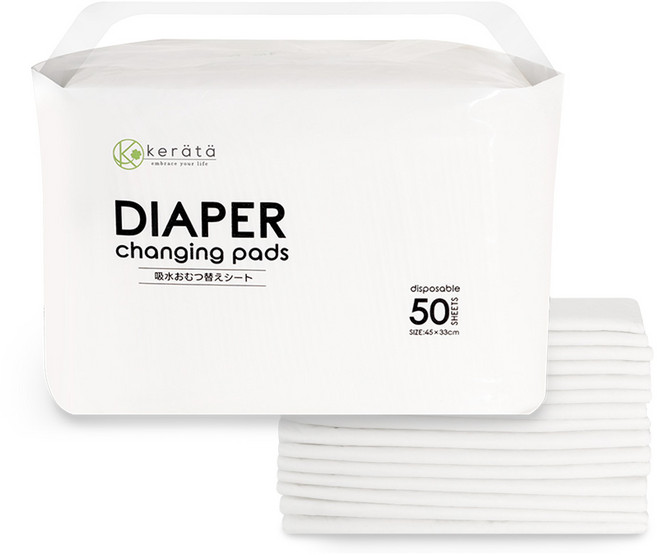 케라타 일회용 기저귀 교체 시트 패드 50매, 단품, 1개, 50개입