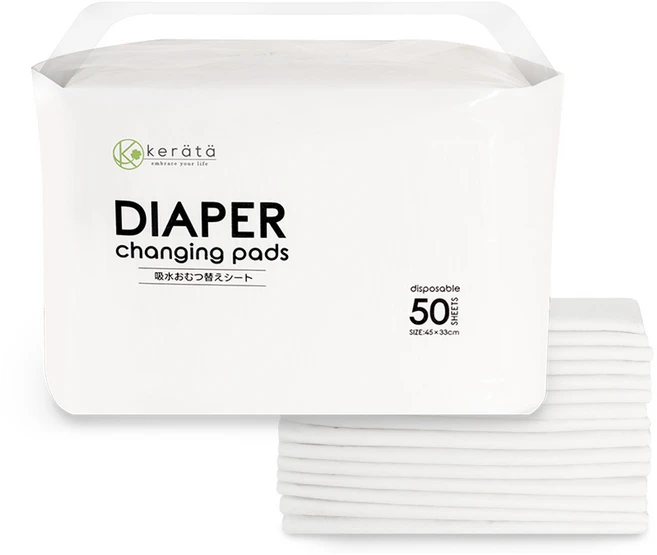 케라타 일회용 기저귀 교체 시트 패드 50매, 단품, 1개, 50개입 - 쿠팡