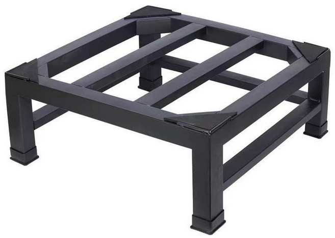 건조기 거치대 세탁기 앵글 받침대 베란다 블랙 선반, 1개, 블랙길이 60 x 너비 60 x 높이 30cm