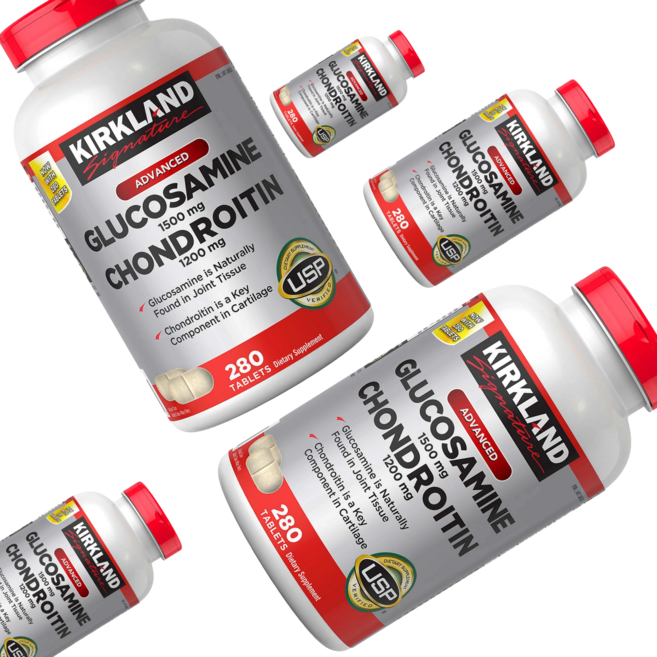 커클랜드 시그니처 어드밴스드 글루코사민 콘드로이친, 280정, 5개