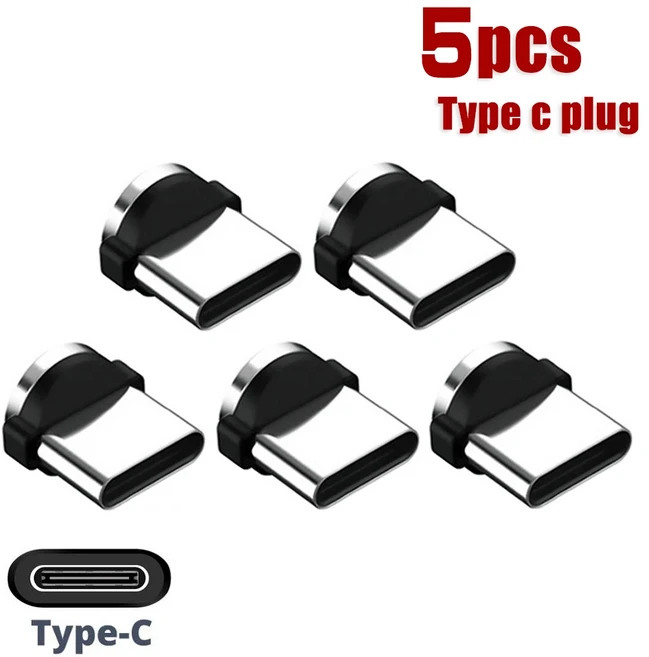 마그네틱 케이블 마이크로 USB 타입 C 충전 폰 화웨이 삼성 안드로이드 휴대폰 1m iPhone Huawei Samsung A, 04 5pcs Plug For Type C
