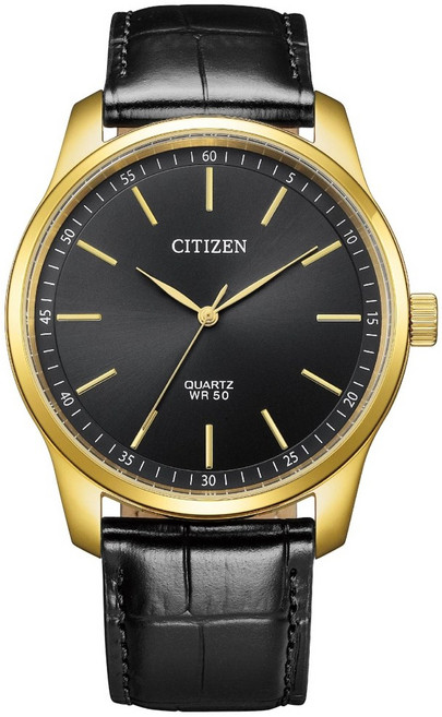 CITIZEN 星辰 簡約三針石英腕錶 BH5002-02E WR50