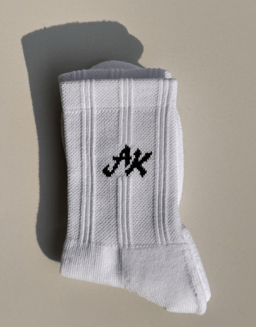 앙드레김 스포츠 쿠션 장목 양말, 화이트, 4개