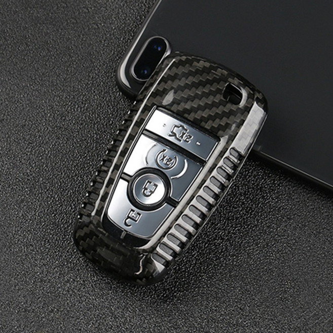 포드 익스플로러 6세대 머스탱 포커스 카본 키케이스 호환 용품, 블랙카본