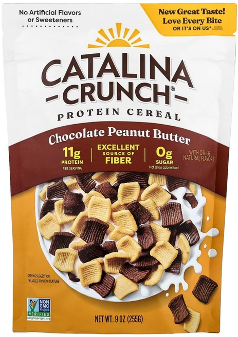 카탈리나크런치 프로틴시리얼 초콜릿땅콩버터맛 255g CTA-46818 - 쿠팡