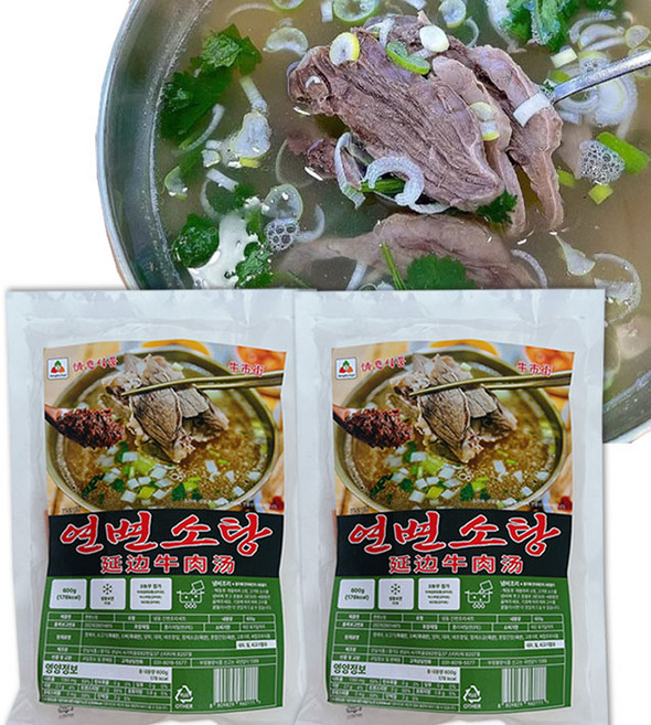 천천중국식품 한국제조 연변 뉴쓰제 소탕, 2개, 600g