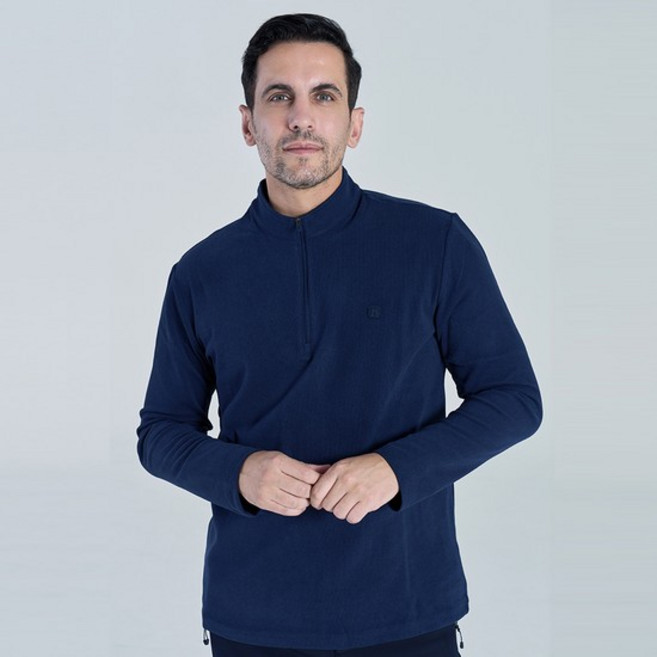 양면 약기모 잔골지 스판 반집업 티셔츠 MVT4395