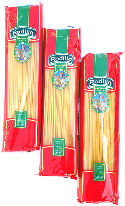로딜라 듀럼밀 세몰리나 스파게티 1.6mm 스파게티면 파스타, 3개, 500g