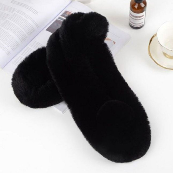 천연 페이크퍼 방울머플러