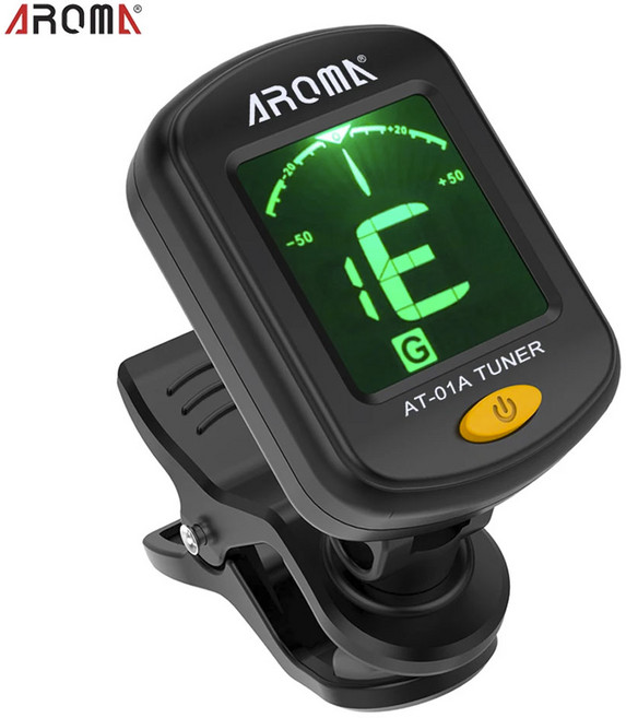 아로마뮤직 기타 클립 튜너기 at-01a, 1개