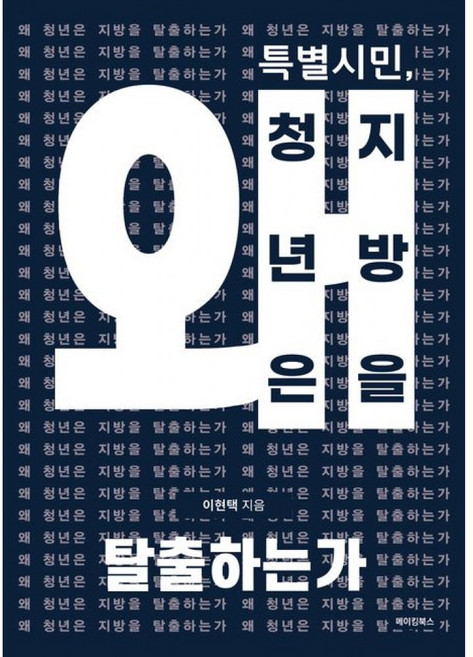 특별시민 왜 청년은 지방을 탈출하는가 책 - 국가 구조적 문제 해부 해결책 제시 (이현택))