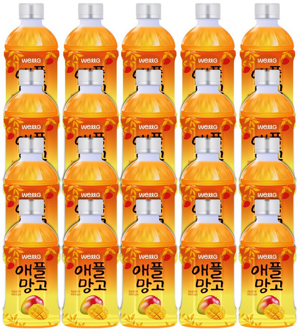 웰그린 스위츠 애플망고, 340ml, 20개