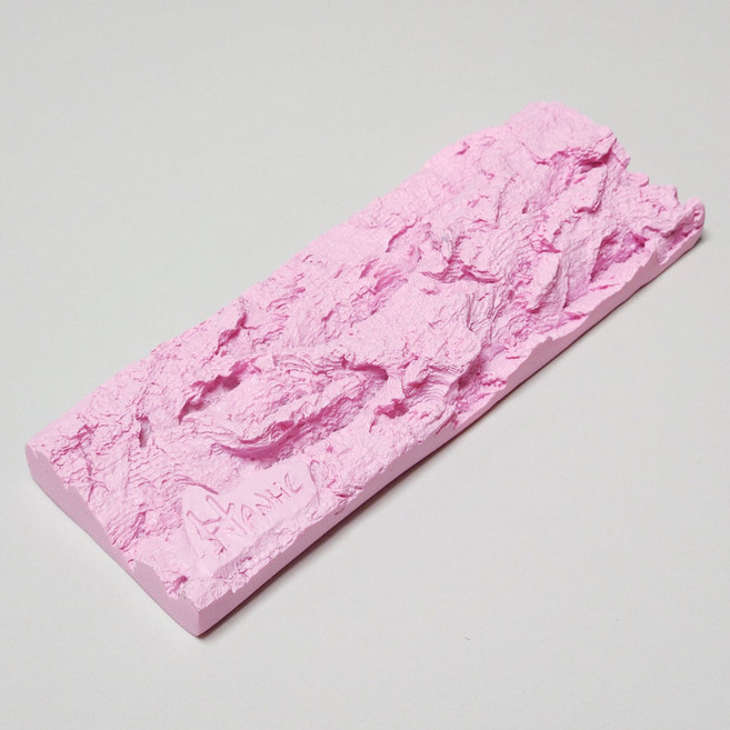 꼬망구 인조 사각 코르크보드 사각 도마뱀 은신처 탈피보드, 핑크, 1개