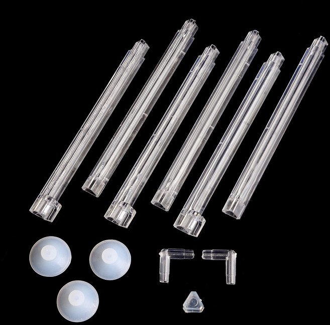 수족관 에어 커튼 플라스틱 버블 바 탱크 명확한 튜브 산소 디퓨저 수경 펌프 액세서리를위한 생선, 1개