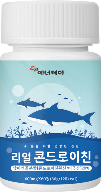 에너데이 리얼 콘드로이친 36g, 60정, 1개