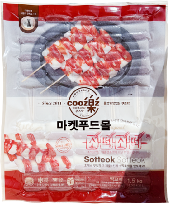 쿠즈락)소떡소떡1.5kg(150gX10개입)