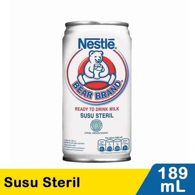 Nestle BEAR BRAND SUSU STERIL 189ml, 1개 - 쿠팡