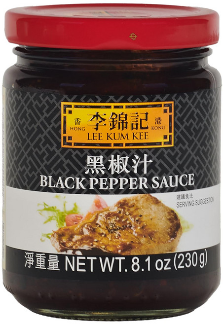 이금기 블랙 페퍼 소스 (230 그램 - 1개 팩) 바로 이금기 블랙 페퍼 소스 (230 그램 - 1개 팩) 바로 사용 가능한 소스 볶음 요리 찜 요리 그레이비 마리네, 229g