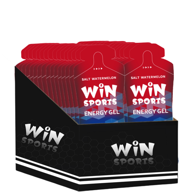 WiNSPORTS 電解質能量膠 MINI 運動能量補給 電解質平衡 西瓜口味 迷你包裝, 40g, 30個