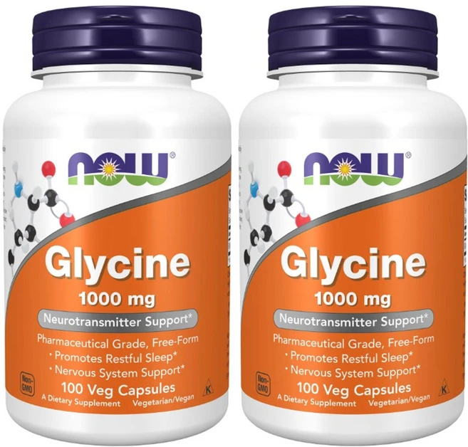 나우푸드 글리신 1000mg 베지 캡슐 비건, 100정, 2개 - 쿠팡