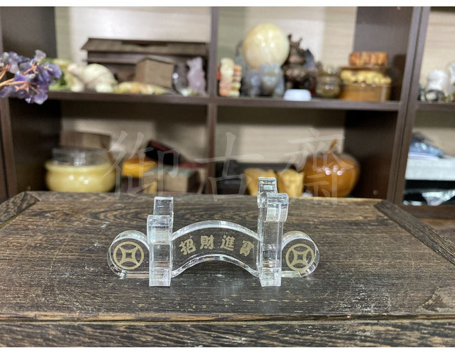 御古齋 印尼血龍木 文昌筆 油質豐厚 大筆進財 招財進寶, 壓克力筆架