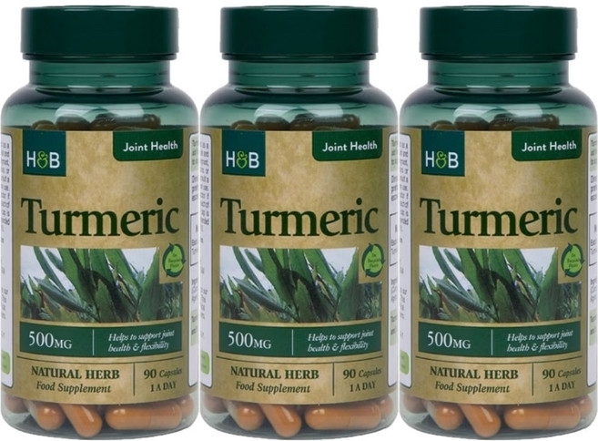 홀랜드앤바렛 터메릭 심황 강황 500mg, 3개, 90정