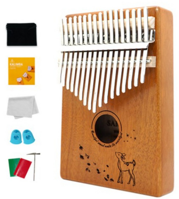 삼익악기 칼림바 사슴 올솔리드 마호가니 17키 SKLB-17, 15세트