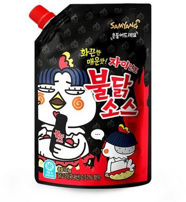 삼양 자이언트 불닭소스 대용량 2kg 불닭볶음소스, 1개