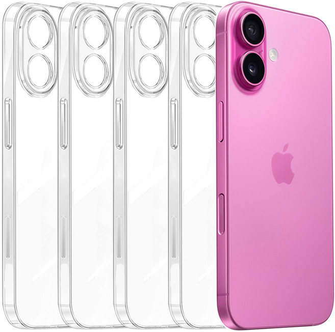 아이엔조이 슬림 카메라 보호 젤리 투명 케이스 4개