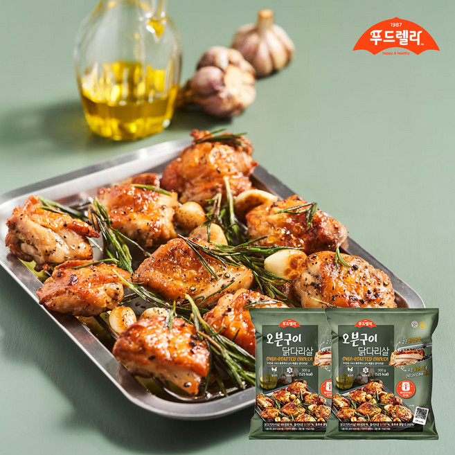[푸드렐라]오븐구이닭다리살300g, 2개, 300g