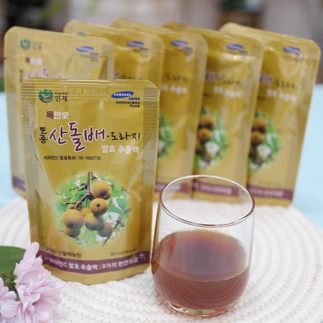 돌배즙 토종 산돌배즙 9가지 도라지배 특허 발효액 설악산 산돌배농원