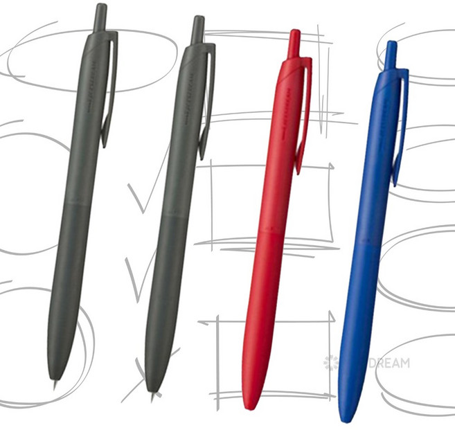 [원드림]미쯔비시 제트스트림 라이트터치 볼펜 4종 세트, 0.5mm, 1세트, 4종세트
