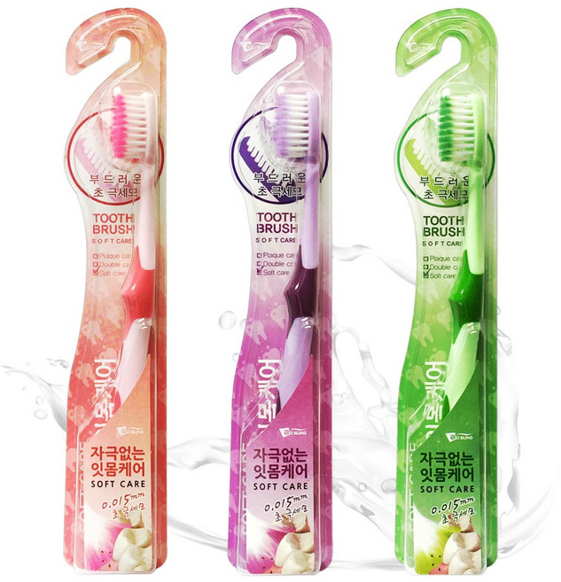 자극없는 잇몸토탈케어 보성 초극세모 칫솔 (색상랜덤) 시린잇몸용 탄력미세모 치솔, 1개입, 1개