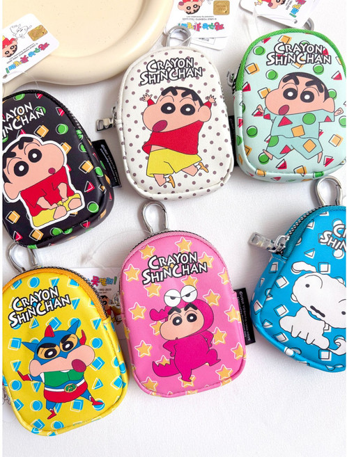 짱구 에그 동전 지갑 키링