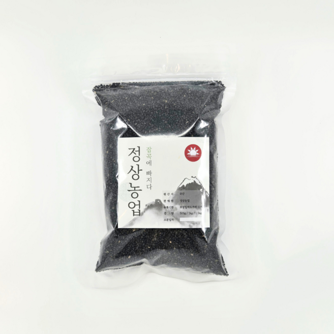 2025년 정상농업 국산 흑임자, 1개, 500g