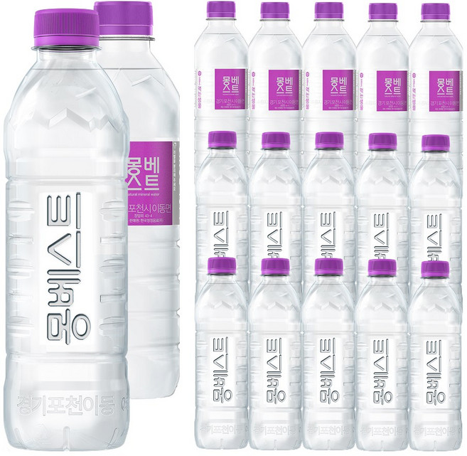 몽베스트 생수, 500ml, 40개