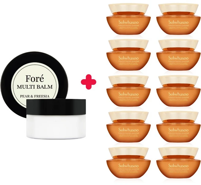 포레 멀티밤 30ml + 자음생크림 클래식 5ml x 10개 (총50ml), 1개 - 쿠팡