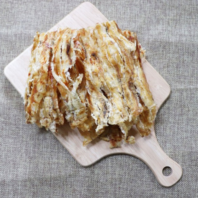 국내가공 맛난 구운 물메기채 350g - 구워서 더 부드러운 식감 마른안주 반찬용 구운 물메기채(포), 1개